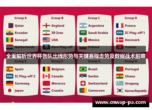 全面解析世界杯各队出线形势与关键赛程走势及数据战术前瞻
