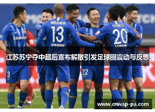 江苏苏宁夺中超后宣布解散引发足球圈震动与反思 江苏苏宁夺中超后宣布解散引发足球圈震动与反思